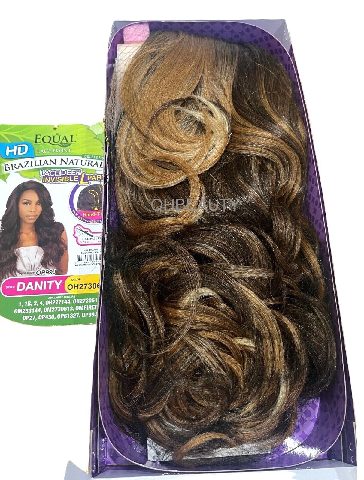 FreeTress Equal Synthetic Brazilian Natural L Part Lace Front Hair Wig - Danity