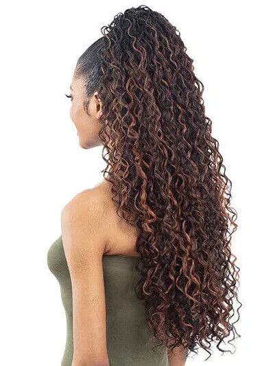 SNG Organique Synthetic Curly Drawstring Hair Ponytail - DOMINICA CURL 28 INCHES