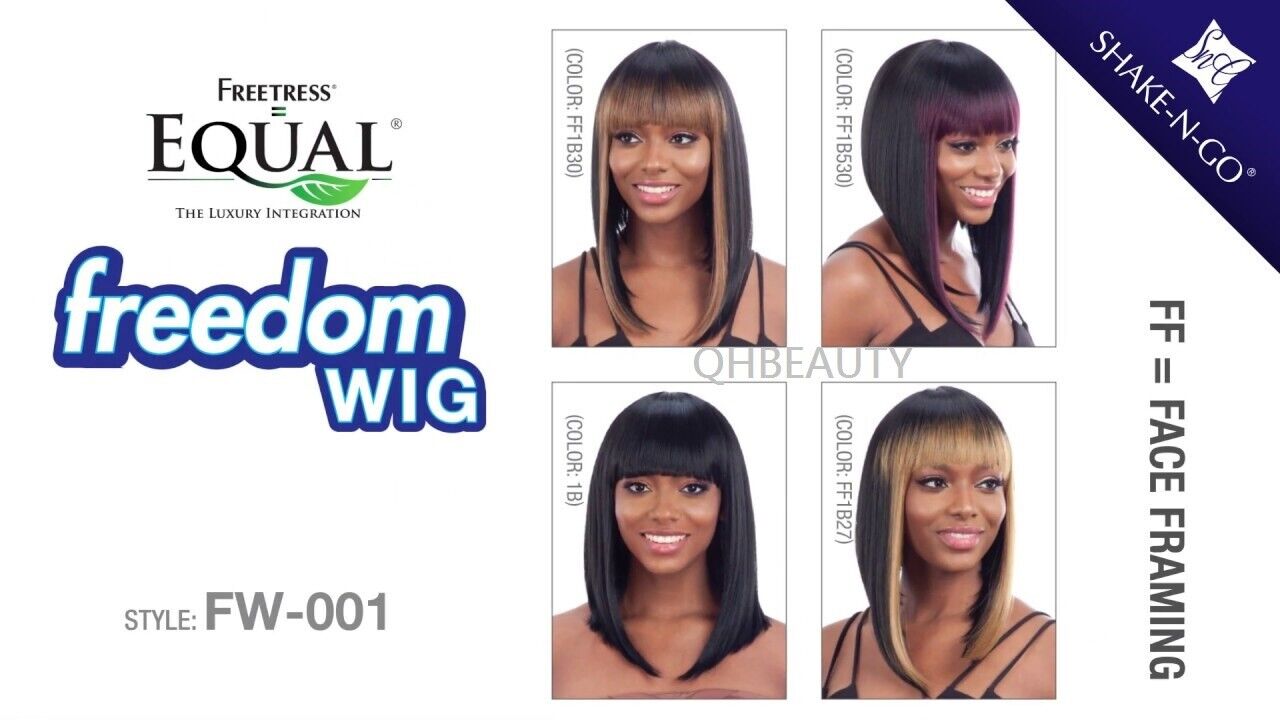 FREETRESS EQUAL SYNTHETIC FREEDOM SHORT STRAIGHT HAIR WIG - FW 001