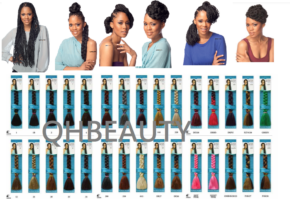 Impression Synthetic 3 X Bundle Pack Crochet Hair Extensions - Super Braid 52 "