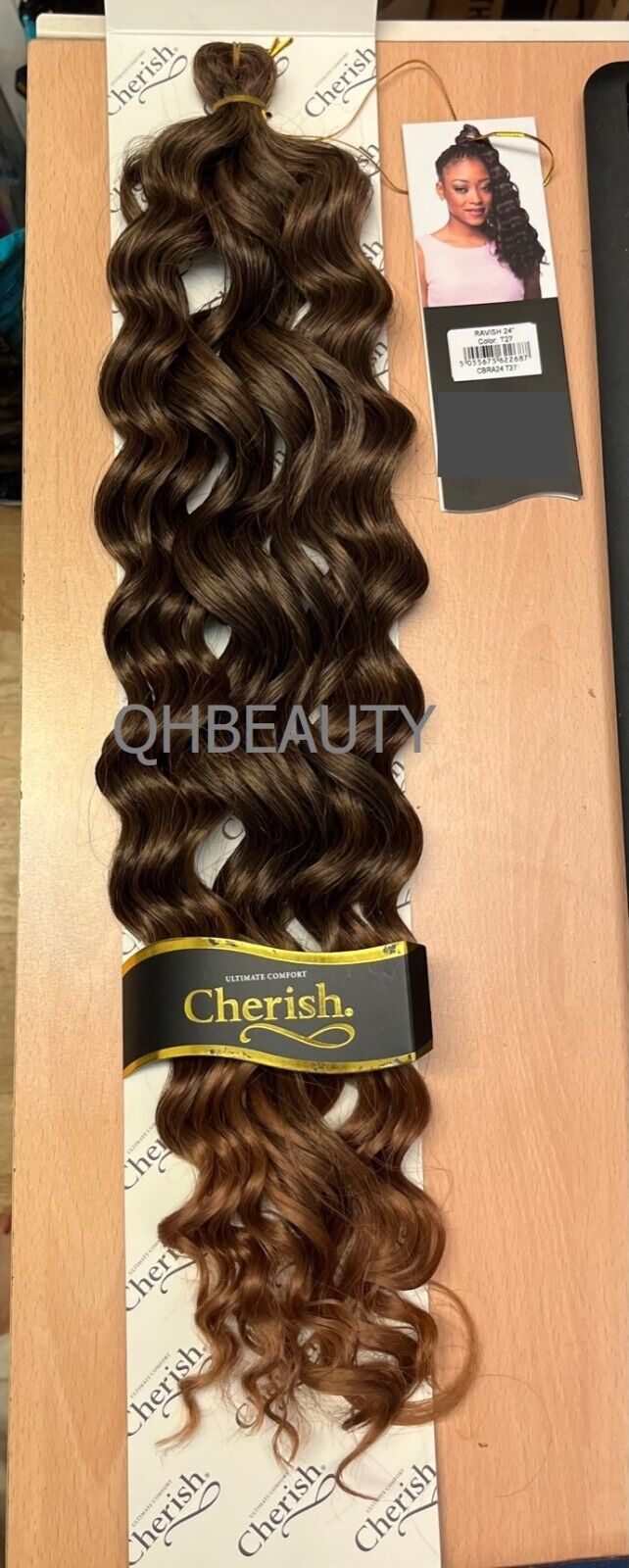 CHERISH SYNTHETIC CROCHET LONG CURLY HAIR EXTENSION BRAIDS - RAVISH 24 inch