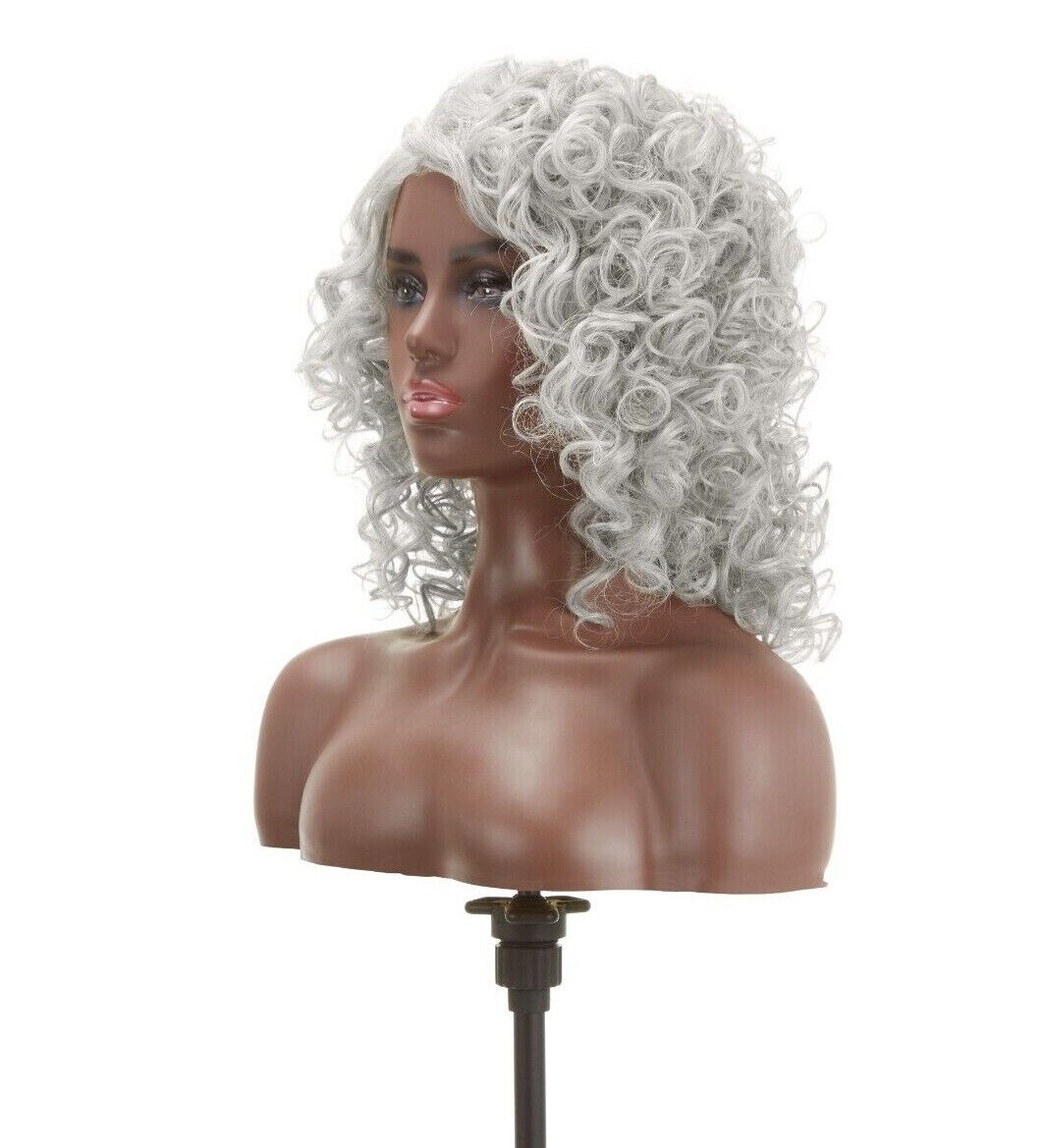 Impression Synthetic Hand Made Invisible L Part Curly Hair Lace Wig - MIA