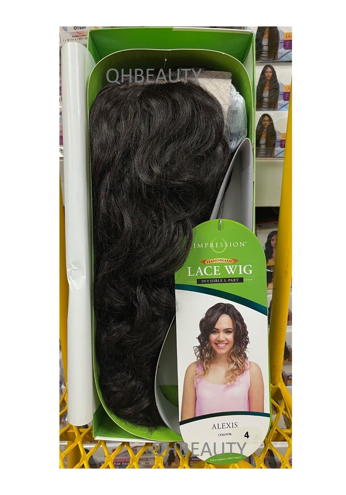 Impression Synthetic Invisible Part Lace Front Long Curly Hair Wig Alexis