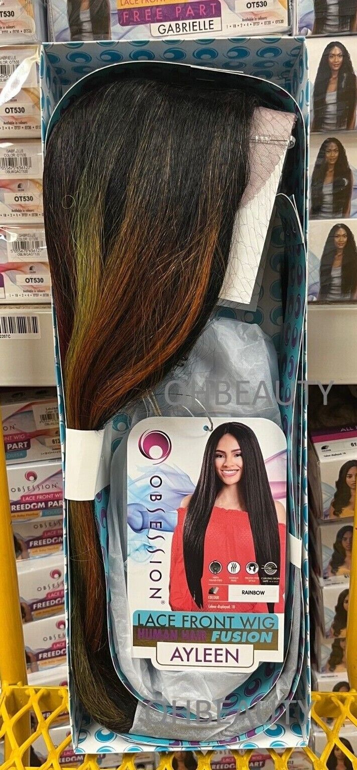 OBSESSION LACE FRONT HUMAN HAIR FUSION NATURAL TEXTURE & WAVE HAIR WIG - AYLEEN