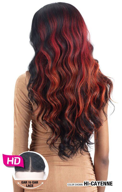 Shake N Go Legacy Human Hair Blend Hd Lace Front Curly Wig - FANTASIA