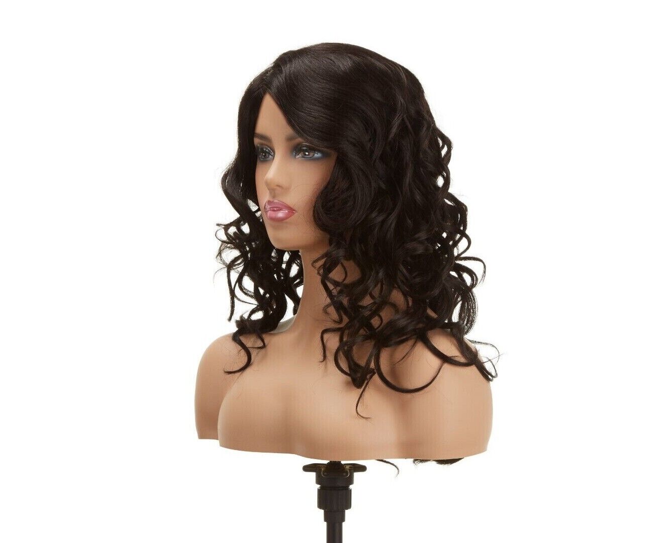 Impression Synthetic Invisible Part Lace Front Long Curly Hair Wig Alexis