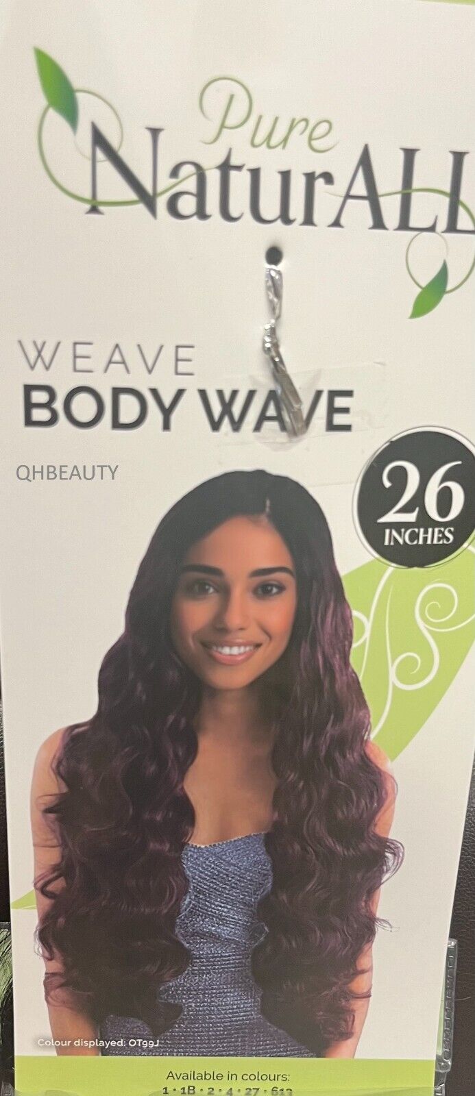 NaturALL SYNTHETIC LONG CURLY HAIR EXTENSION WEAVE -BODY WAVE 26 INCHES
