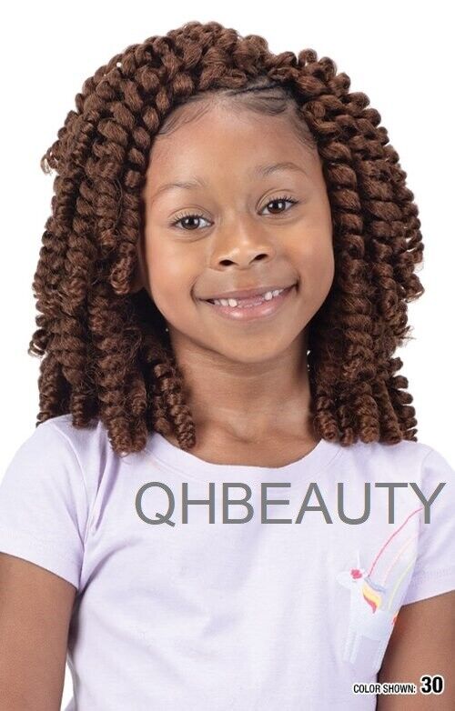 CHERISH SYNTHETIC JUNIOR KIDS CROCHET BRAID HAIR EXTENSION - BUBBLY CURL 6 INCH