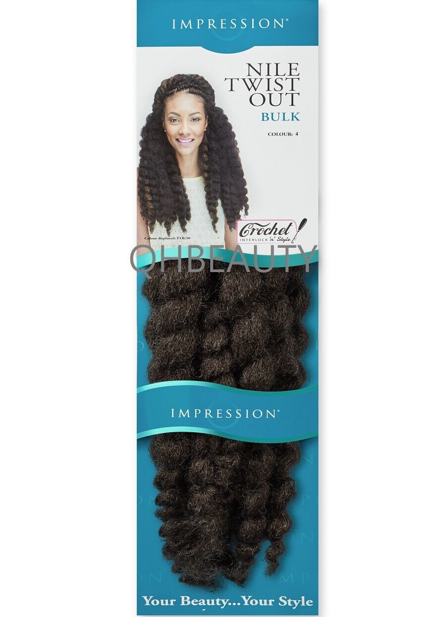 IMPRESSION SYNTHETIC AFRO CUBAN BULK HAIR EXTENSION BRAIDS - NILE TWIST OUT