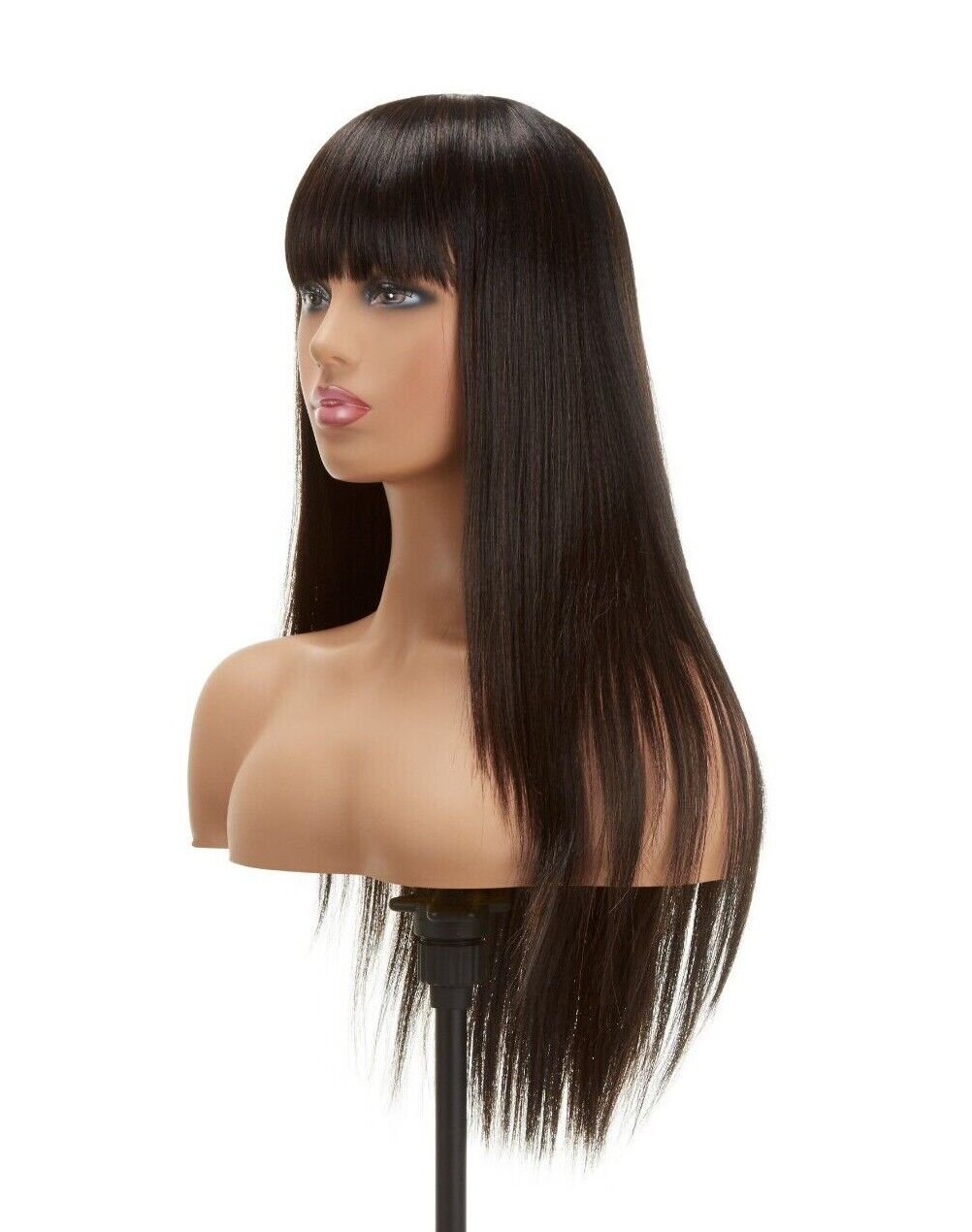 Impression Synthetic Hand Made Long Straight Bangs Hair Wig Alexandra