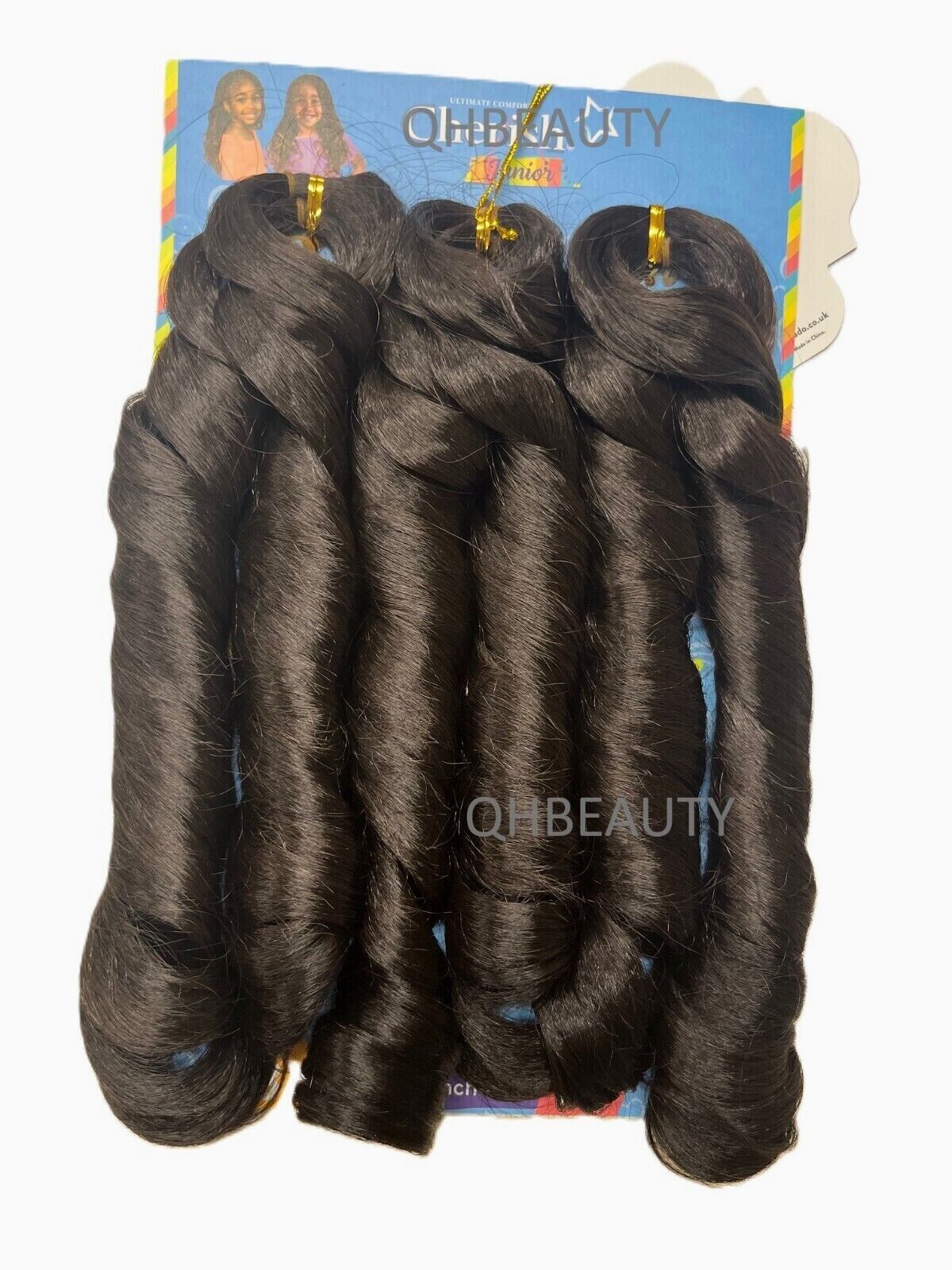 CHERISH SYNTHETIC JUNIOR KIDS CROCHET BRAID HAIR EXTENSION - SPIRAL FRENCH CURL 14 ''