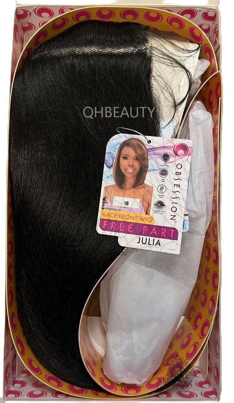 Obsession Synthetic Bob Lace Front Free Part 100% Hand Tied Hair Wig - JULIA