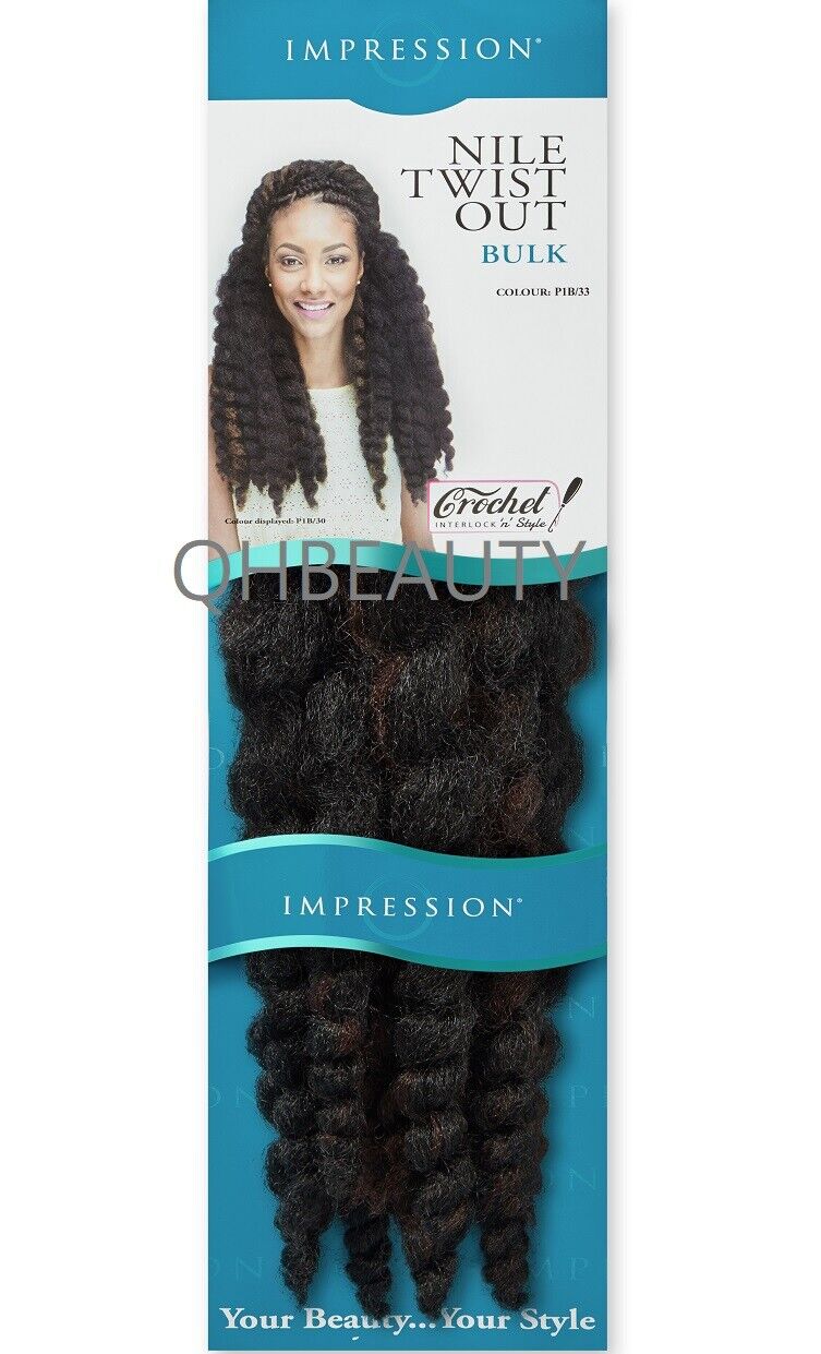 IMPRESSION SYNTHETIC AFRO CUBAN BULK HAIR EXTENSION BRAIDS - NILE TWIST OUT