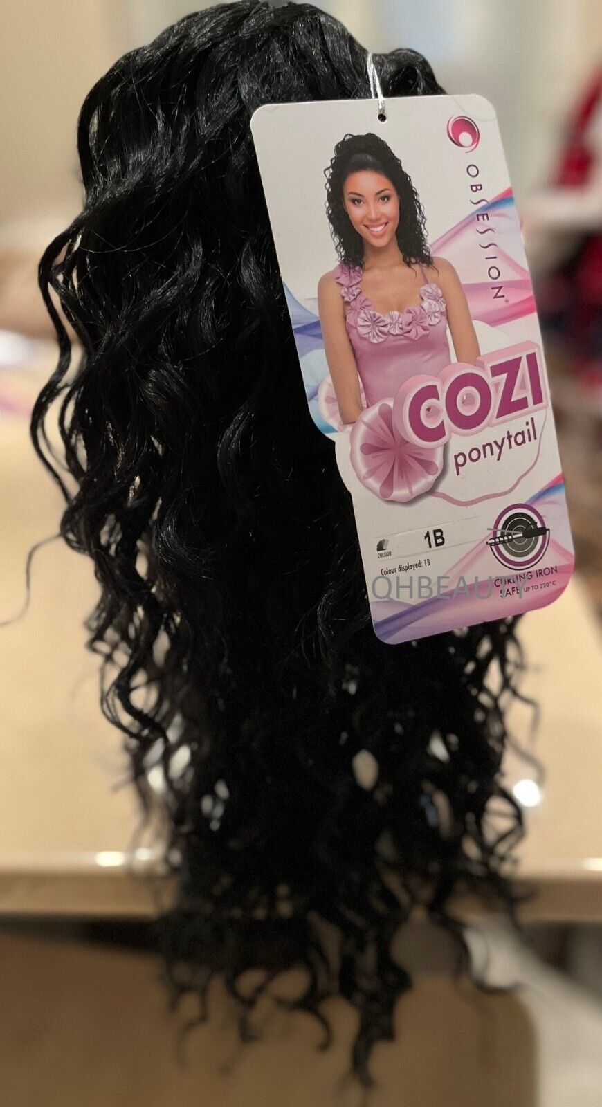 OBSESSION SYNTHETIC DRAWSTRING CURLY LONG HAIR PONYTAIL - COZI