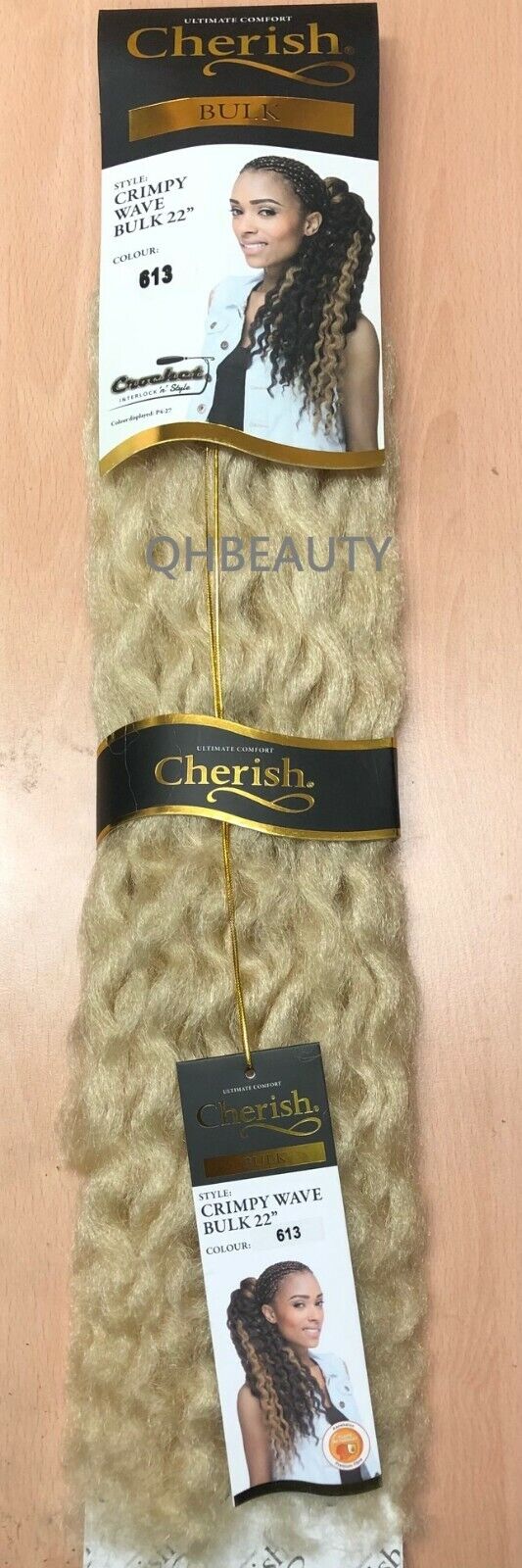 CHERISH SYNTHETIC CROCHET AFRO BULK HAIR EXTENSION BRAIDS - CRIMPY WAVE 22 INCH