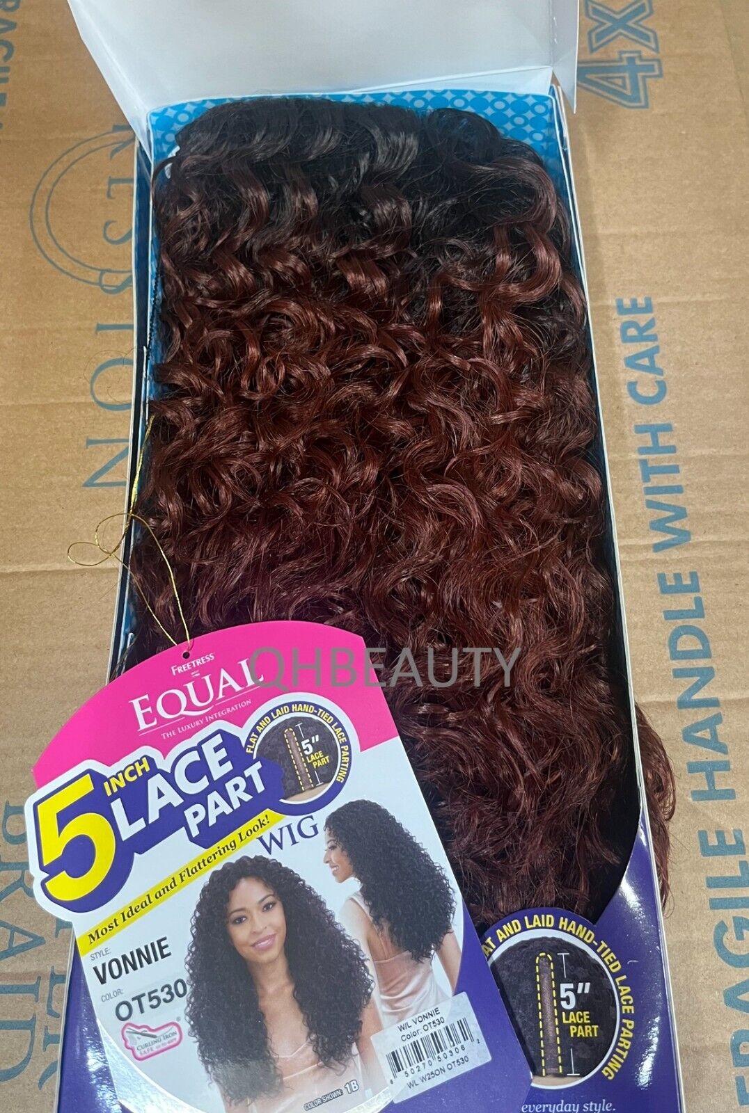 Freetress Equal Synthetic 5 Inch Lace Part Kitron Style Curly Hair Wig - VONNIE