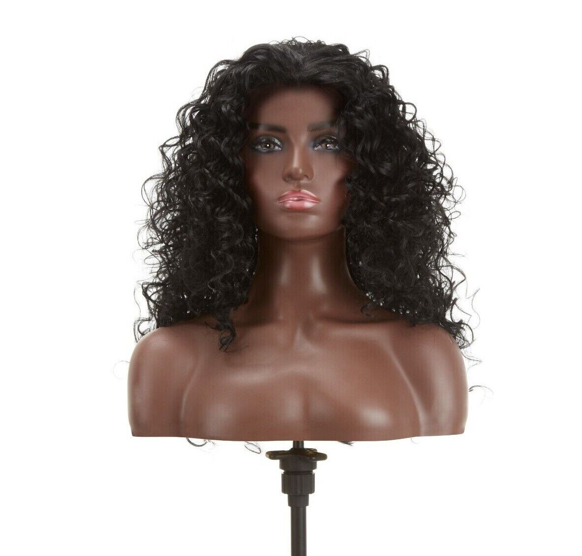 Impression Synthetic Natural Hair Line Long Curly Lace L Part Hair Wig - Emma