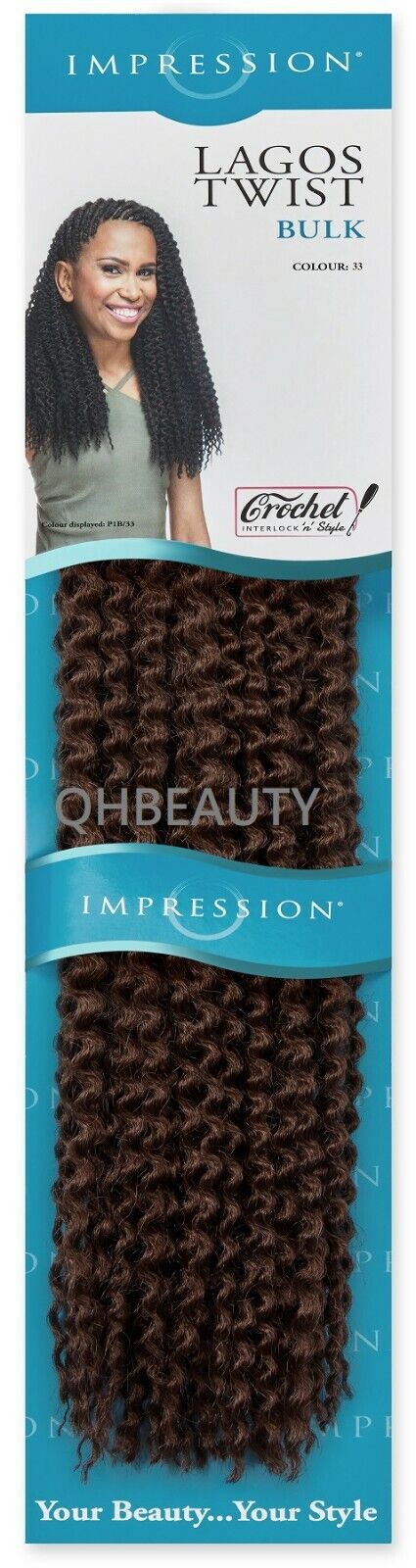 IMPRESSION SYNTHETIC HAIR EXTENSION BRAIDS - LAGOS TWIST BULK