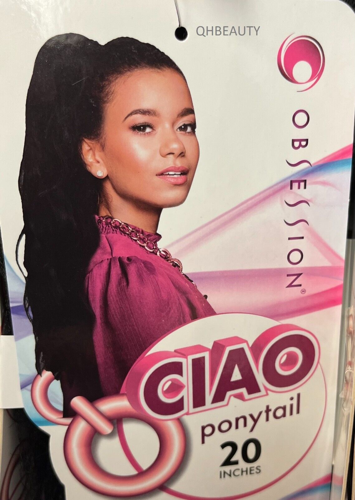OBSESSION SYNTHETIC DRAWSTRING CURLY LONG HAIR PONYTAIL - CIAO 20"