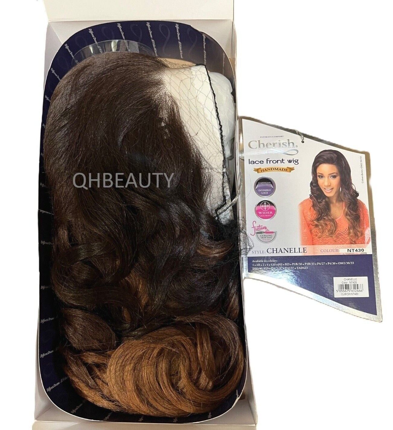 Cherish Synthetic Wider Lace Front Hand Made Long Curly Hair Wig - Chanelle