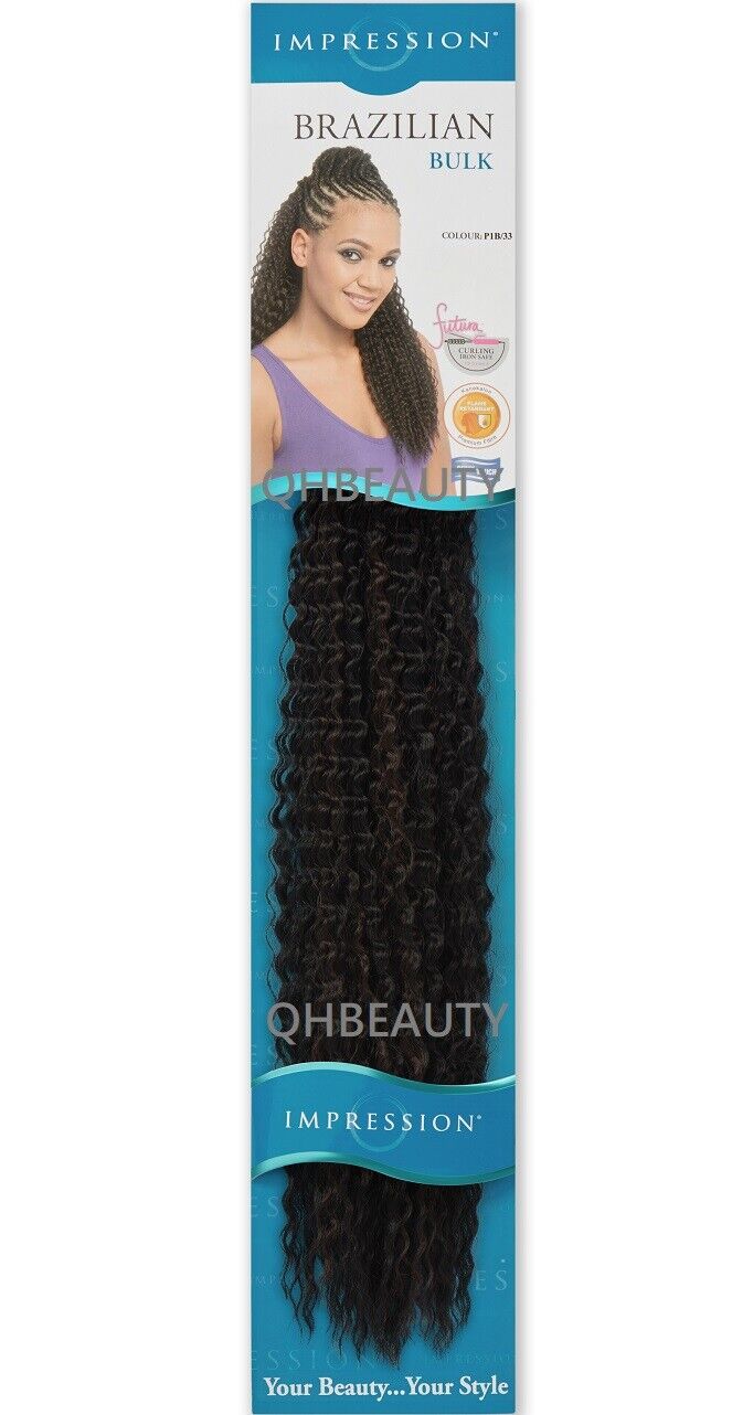 IMPRESSION SYNTHETIC CROCHET LONG HAIR EXTENSION BRAIDS - BRAZILIAN 20 INCH