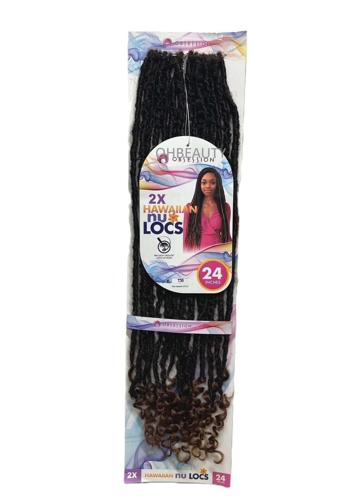 Obsession Synthetic Crochet Pre Loop Braid Hair Extension - HAWAIIAN NU LOCS 24