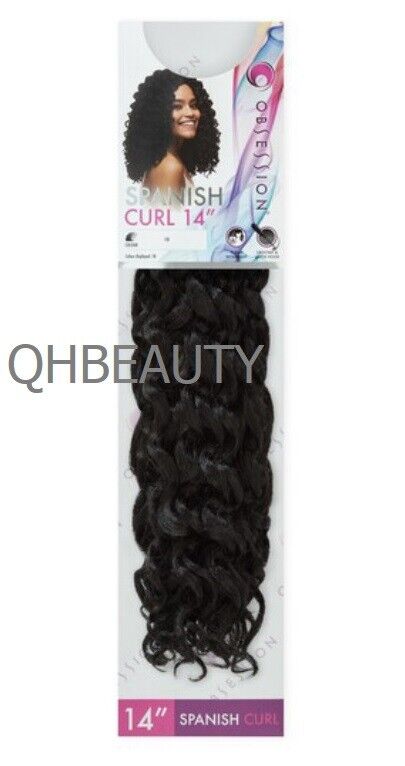 Obsession Synthetic Crochet Braid Curly Hair Extension - Spanish Curl 14 INCH
