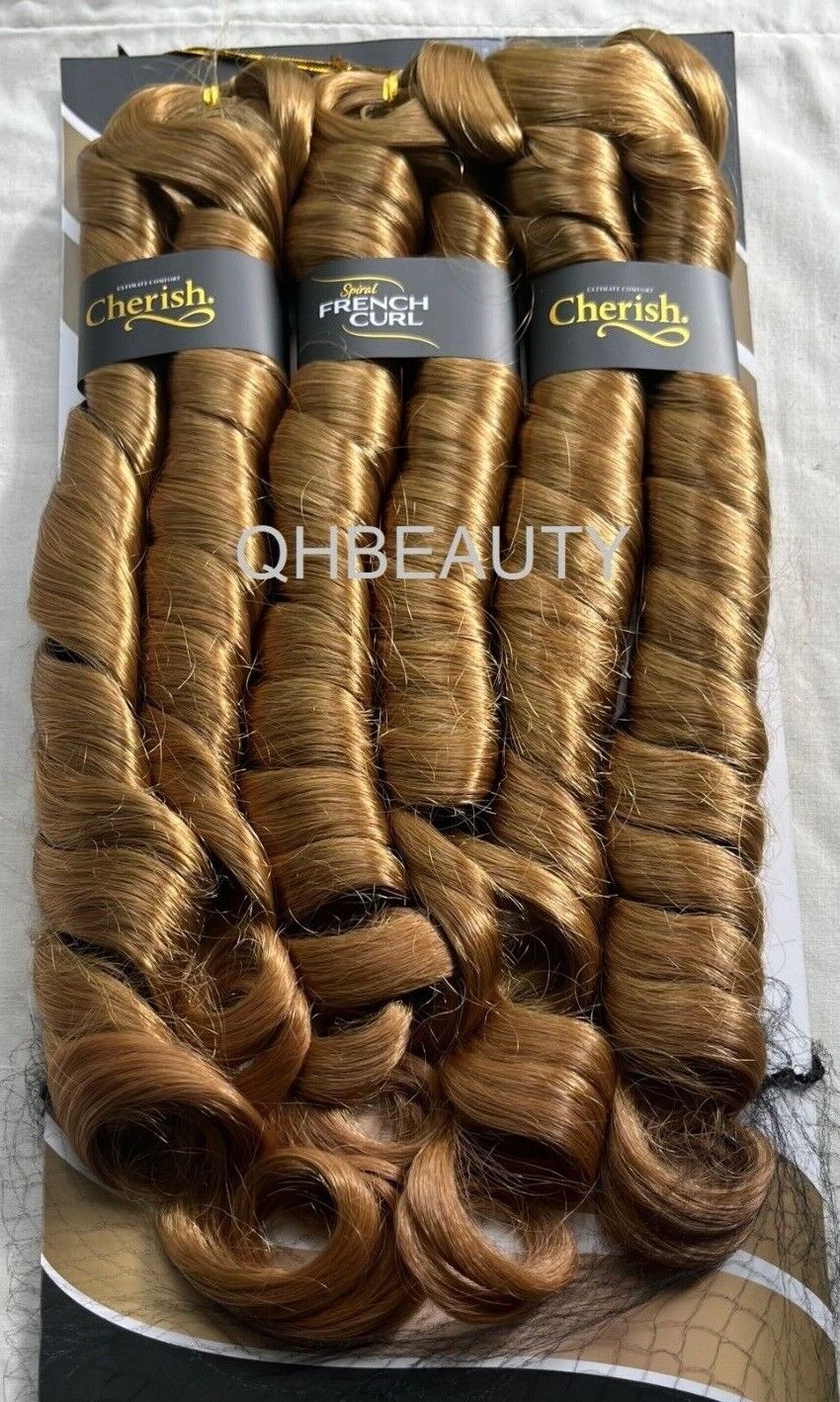 CHERISH SYNTHETIC CURLY HAIR EXTENSION BRAID - 3 x SPIRAL FRENCH CURL 28 INCHES