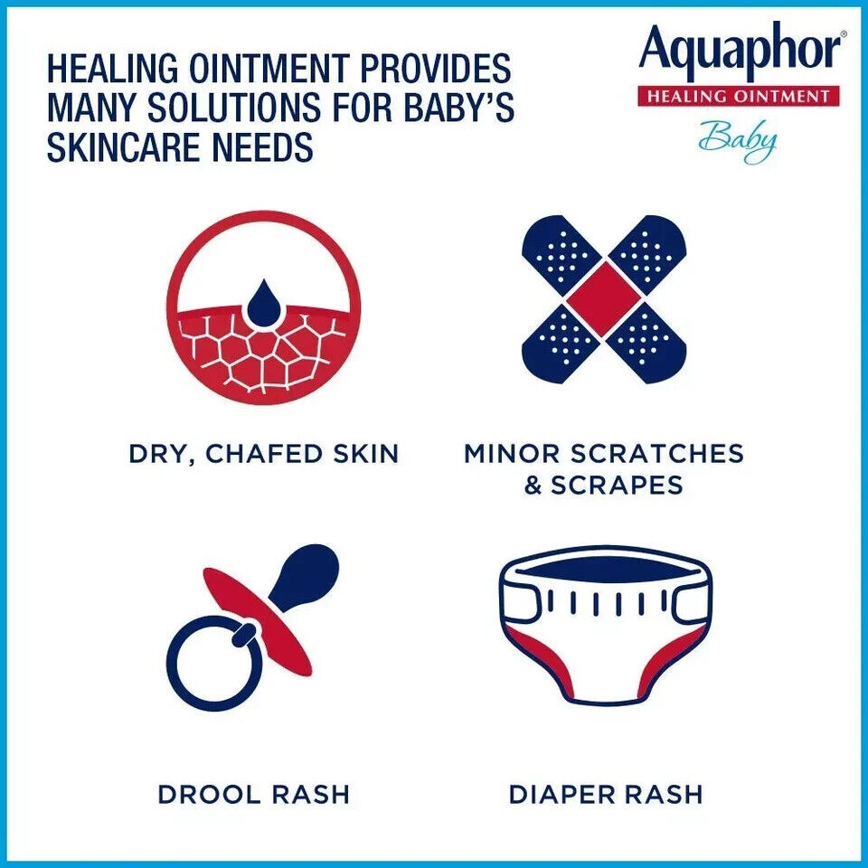 Aquaphor Baby Healing Ointment Advanced Therapy Skin Protectant, 7 Oz ( 2 Pack )
