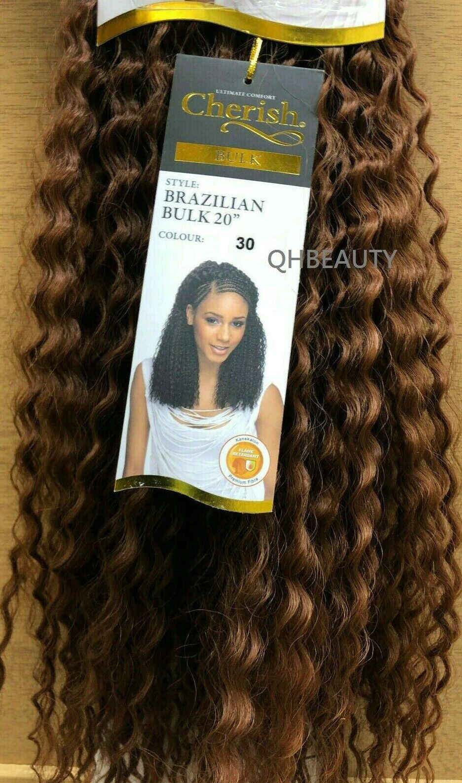 Cherish Synthetic Crochet Braid Curly Hair Extension Style - Brazilian Bulk 20"