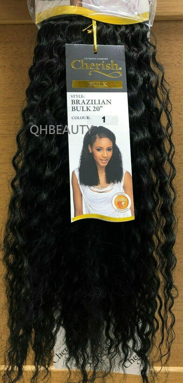 Cherish Synthetic Crochet Braid Curly Hair Extension Style - Brazilian Bulk 20"