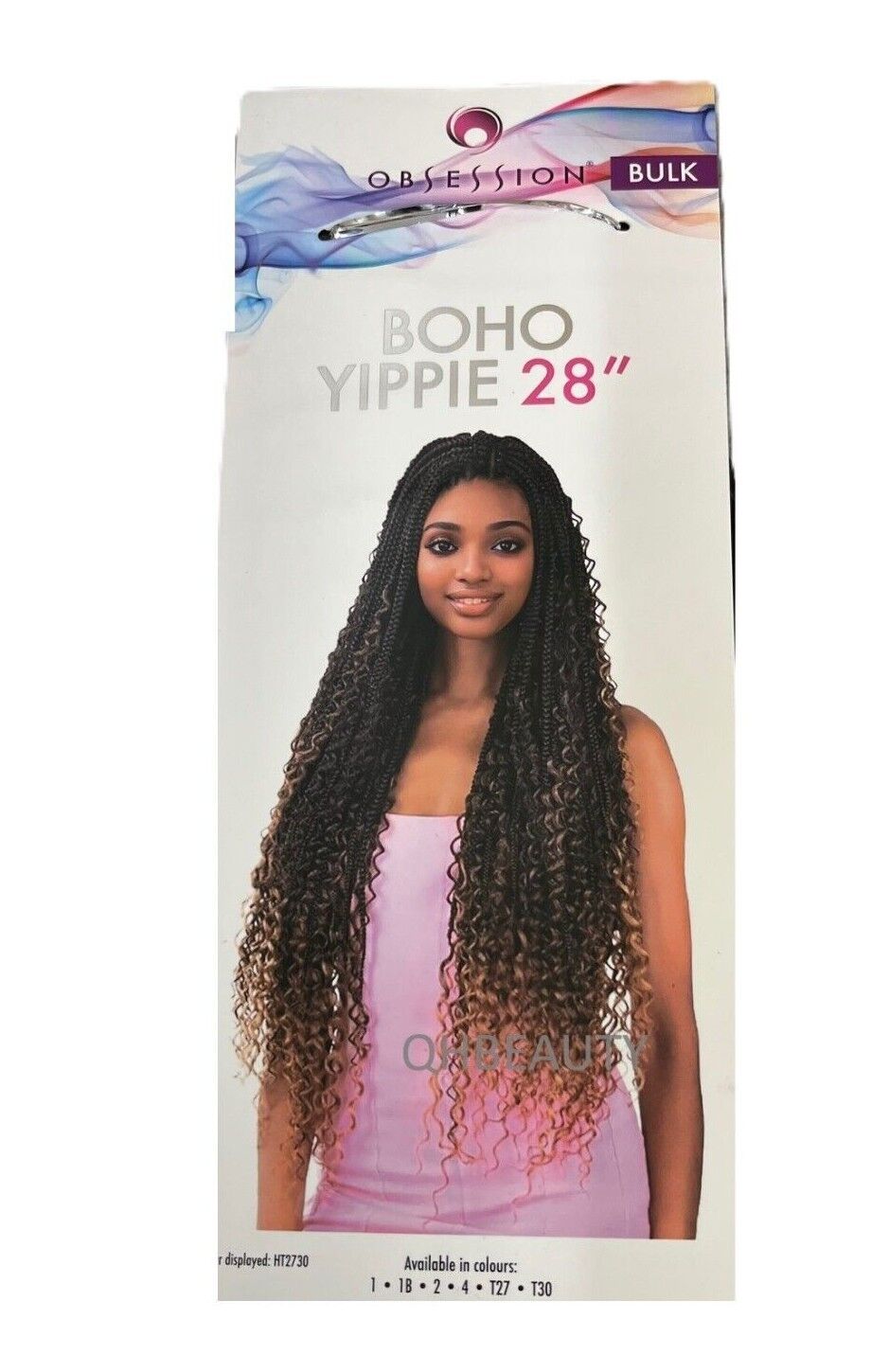 Obsession Synthetic Crochet Long Curly Braid Hair Extension - Boho Yippie 28 ''