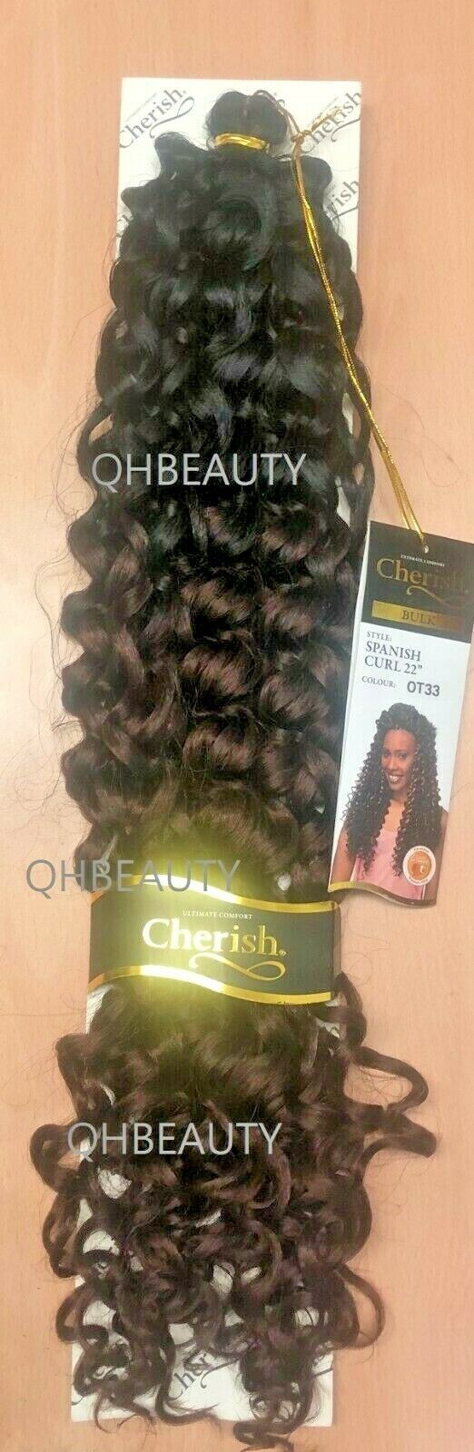 Cherish Bulk Synthetic Long Curly Hair Extension Braid - Spanish Curl 22 Inch