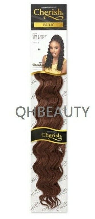 CHERISH SYNTHETIC BULK CROCHET HAIR EXTENSION BRAIDS - SOFT DEEP 20 INCH