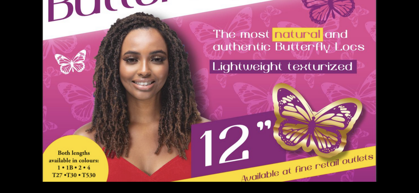 Cherish Synthetic Pre-Looped Braid Hair Extensions - Butterfly Locs 12" & 18"