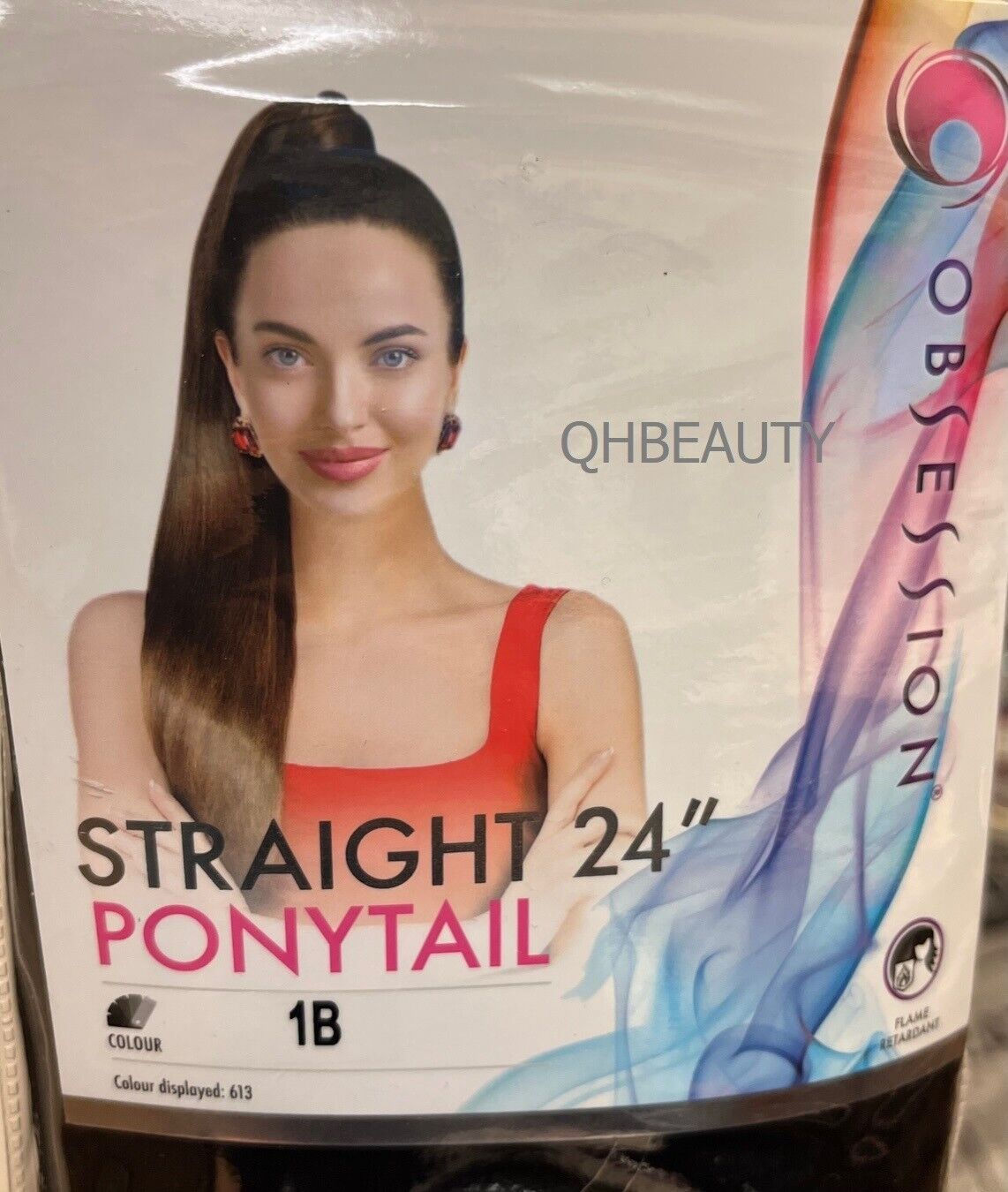 Obsession Synthetic Drawstring Long Hair Extension Ponytail - Straight 24 inch