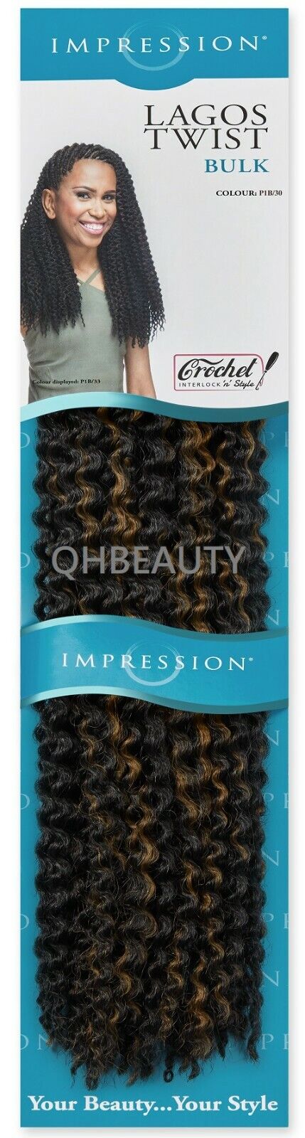 IMPRESSION SYNTHETIC HAIR EXTENSION BRAIDS - LAGOS TWIST BULK