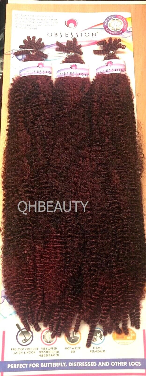 OBSESSION SYNTHETIC CROCHET SOFT BRAID 3X PRE-FLUFFED - POPPIN TWIST 16'' & 20"