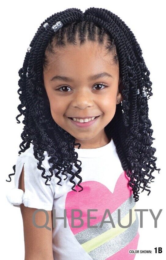 CHERISH SYNTHETIC JUNIOR KIDS BRAID HAIR EXTENSION - SENEGAL TWIST WITH CURLS 8