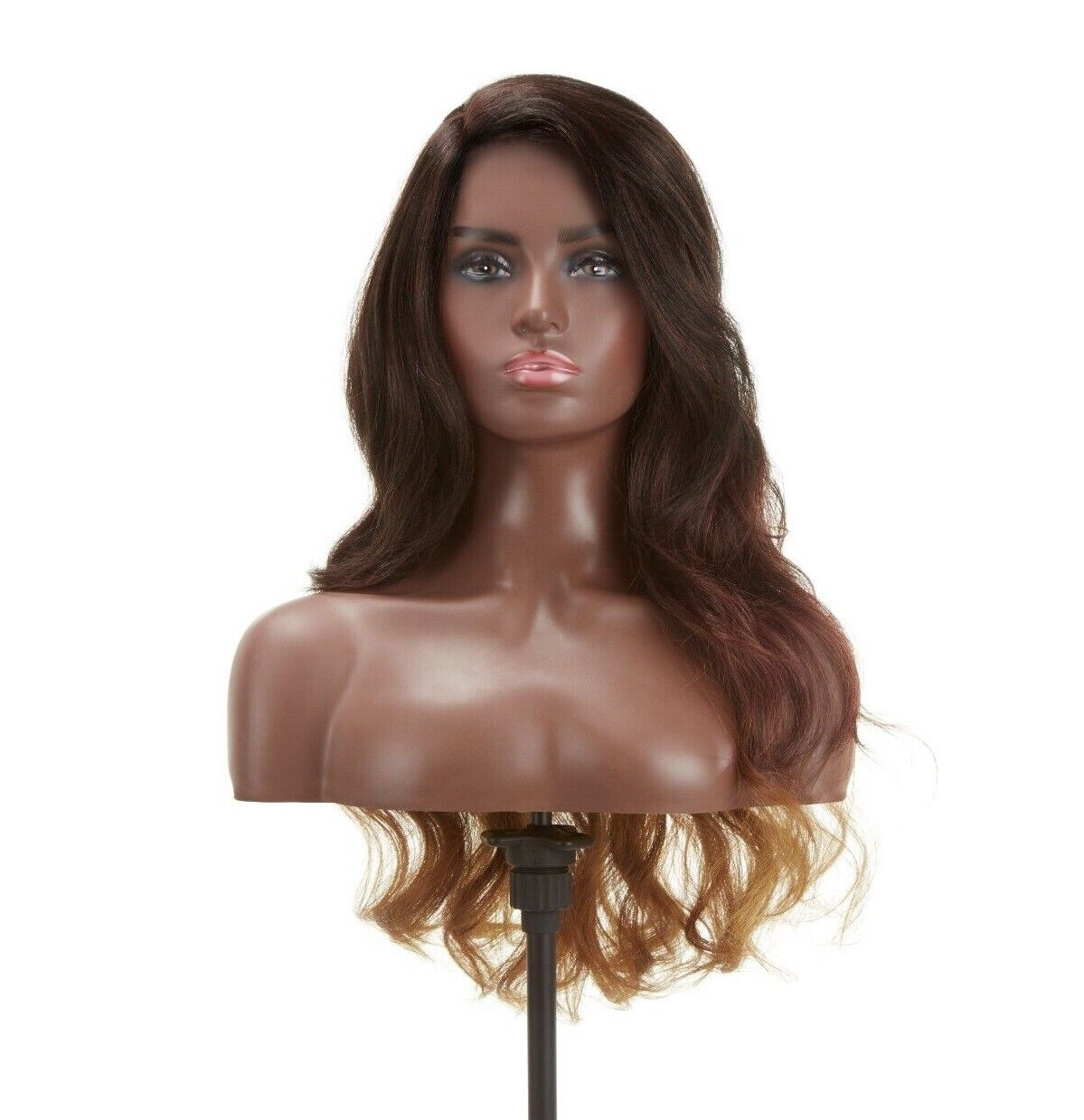 Impression Synthetic Invisible L Part Lace Curly Long Hair Wig - Daisy