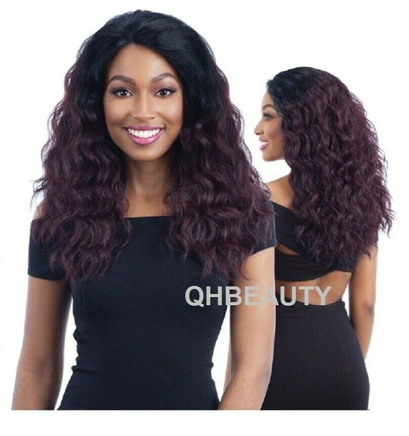 FREETRESS EQUAL SYNTHETIC LACE FRONT LONG CURLY HAIR WIG - TIA