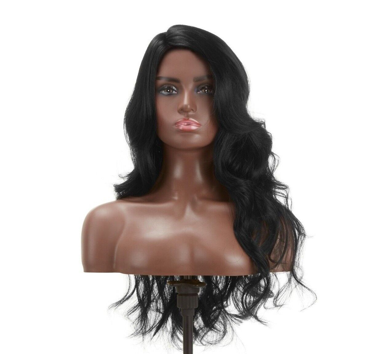 Impression Synthetic Invisible L Part Lace Curly Long Hair Wig - Daisy
