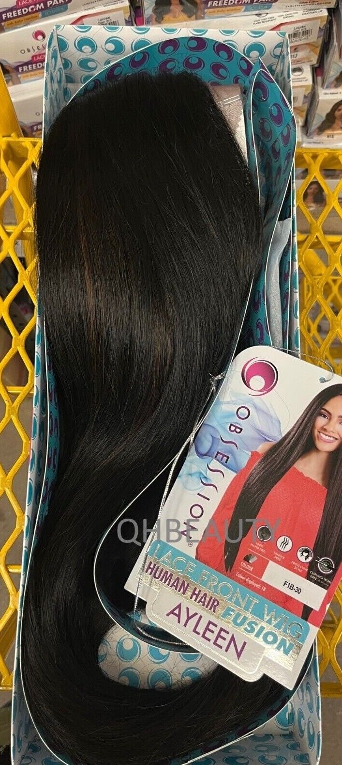 OBSESSION LACE FRONT HUMAN HAIR FUSION NATURAL TEXTURE & WAVE HAIR WIG - AYLEEN