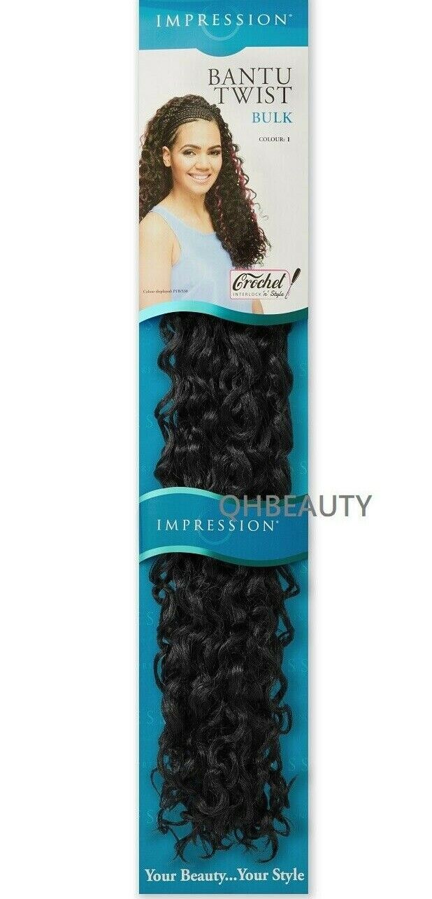 IMPRESSION SYNTHETIC CROCHET BRAIDS HAIR EXTENSIONS - BANTU TWIST BULK