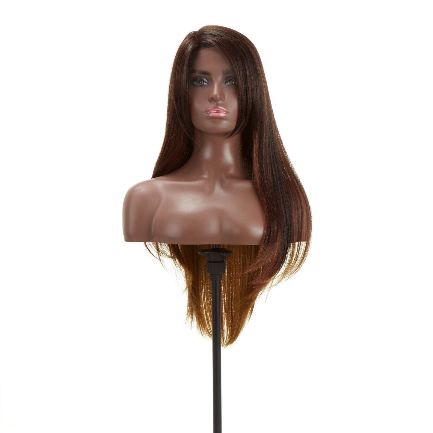 Impression Synthetic Invisible Part Long Straight Lace Front Hair Wig - Destiny