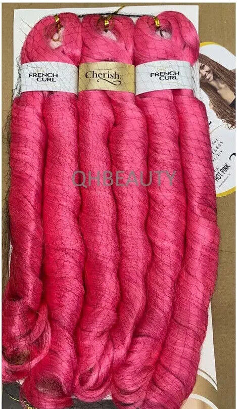 CHERISH SYNTHETIC HAIR EXTENSION BRAID - 3 x SPIRAL FRENCH CURL 22 & 28 INCHES
