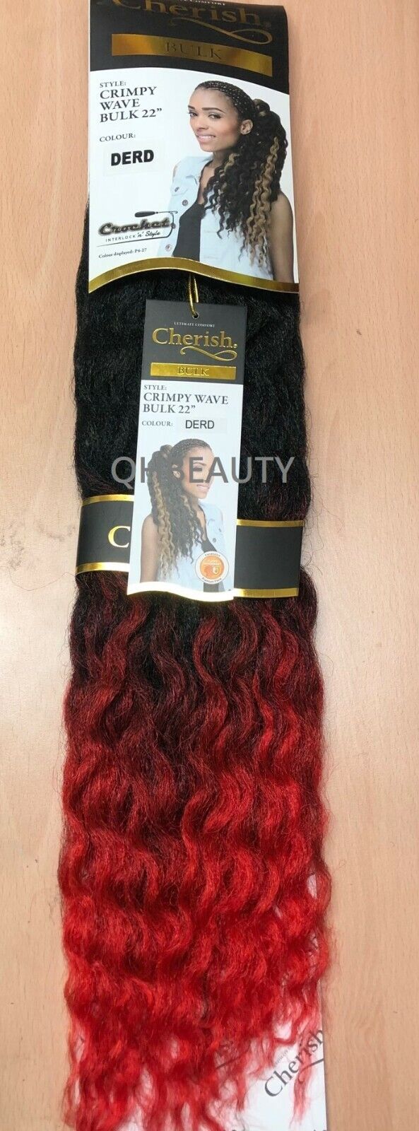 CHERISH SYNTHETIC CROCHET AFRO BULK HAIR EXTENSION BRAIDS - CRIMPY WAVE 22 INCH