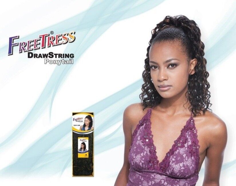 SNG FREETRESS SYNTHETIC EQUAL DRAWSTRING CURLY HAIR PONYTAIL- CARIBBEAN GIRL