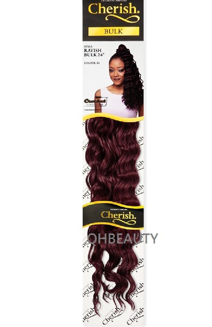 CHERISH SYNTHETIC CROCHET LONG CURLY HAIR EXTENSION BRAIDS - RAVISH 24 inch