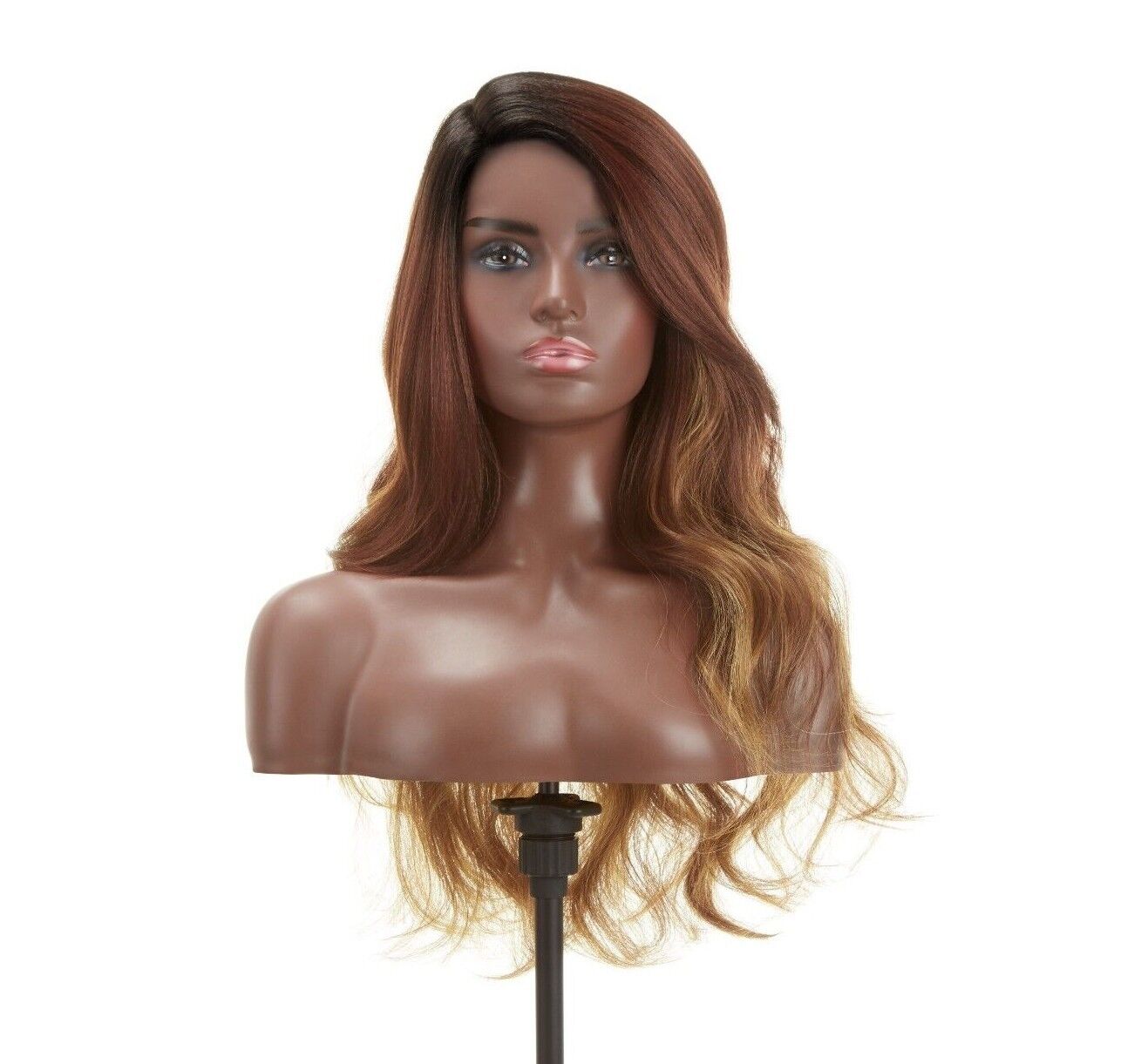 Impression Synthetic Invisible L Part Lace Curly Long Hair Wig - Daisy